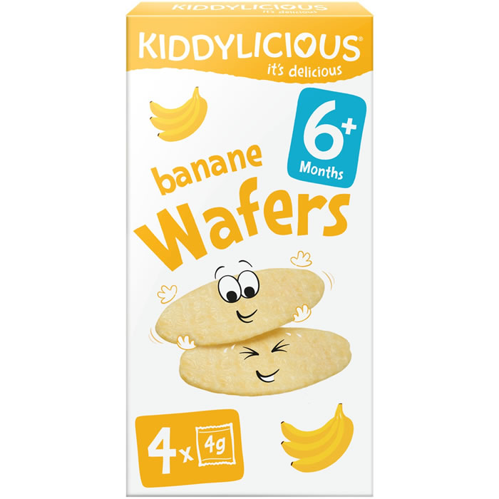 KIDDYLICIOUS – Gaufrettes à la banane dès 6 mois 16g