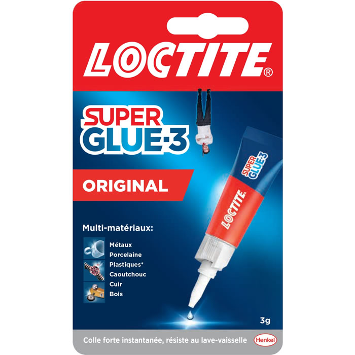 LOCTITE Super Glue 3 Colle forte instantanée (Petit Format)