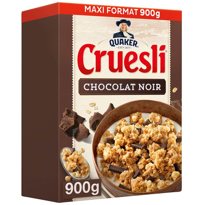 QUAKER Cruesli – Céréales au chocolat noir 900 g