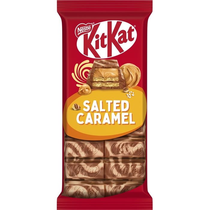 NESTLE Kit Kat – Tablette de chocolat gaufrette au caramel beurre salé 99g