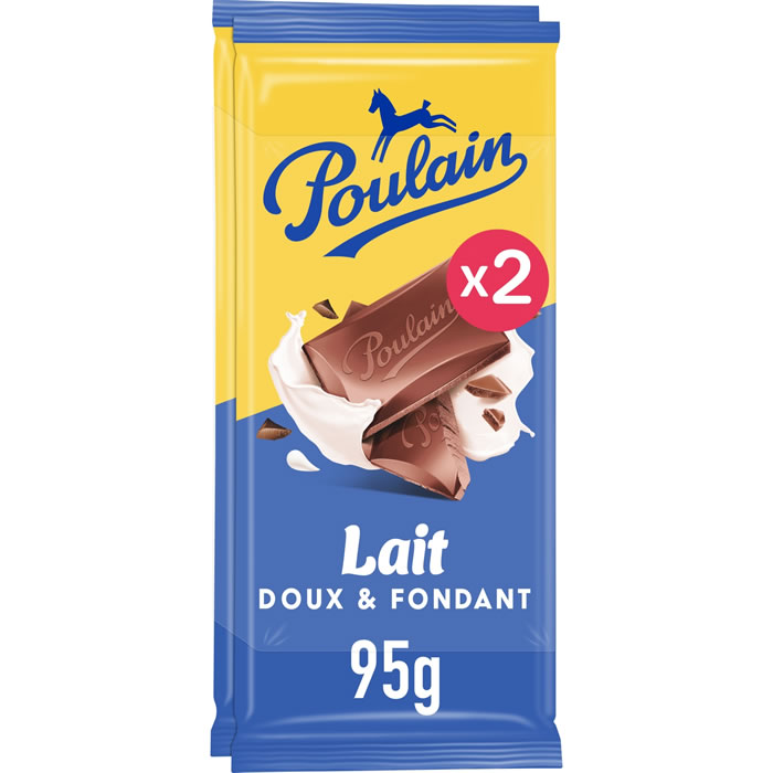 POULAIN – Tablette de chocolat au lait 2x95g
