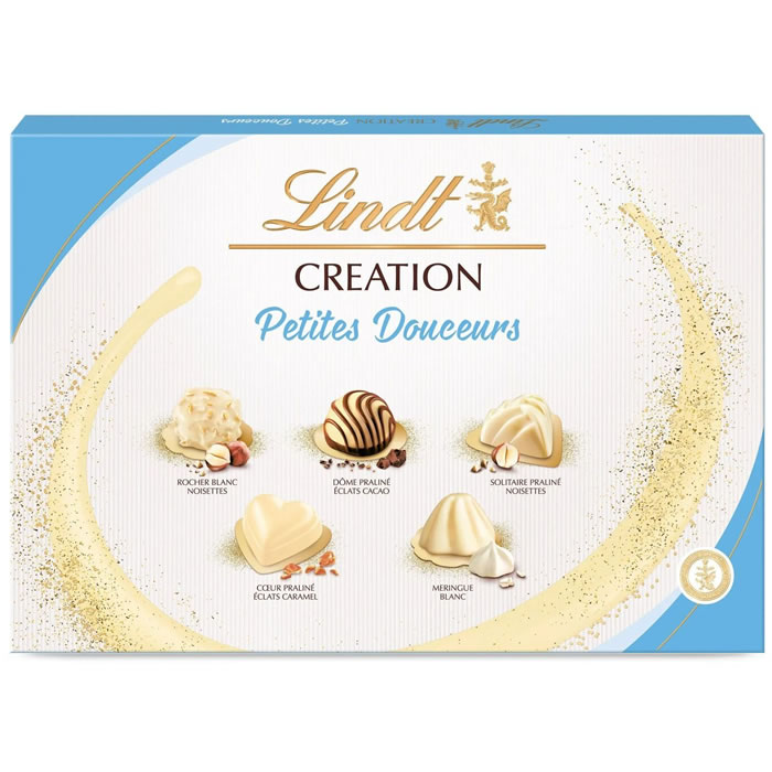 LINDT Création – Bouchées au chocolat blanc 375g