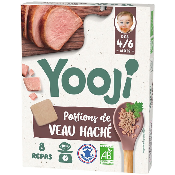 YOOJI – Galets de veau haché dès 4 mois bio 80g