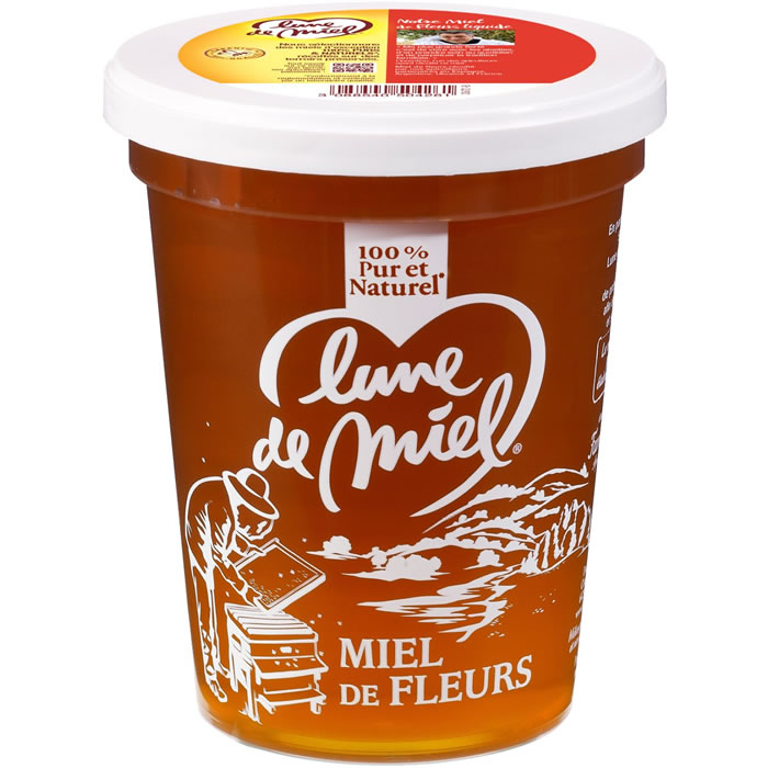 LUNE DE MIEL – Miel liquide de fleurs 500g 500 g