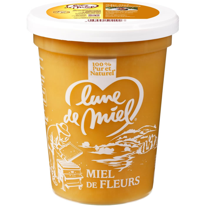 LUNE DE MIEL – Miel crémeux de fleurs 500g 500 g