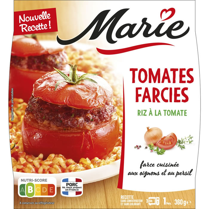 MARIE – Riz à la tomate et tomate farcies 360g