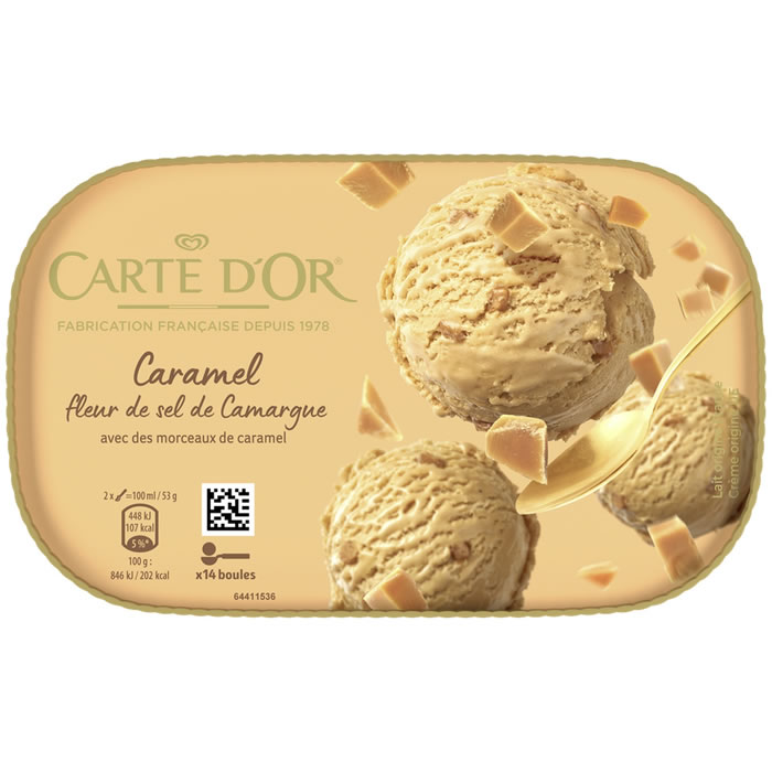 CARTE D’OR – Crème glacée au caramel à la fleur de sel