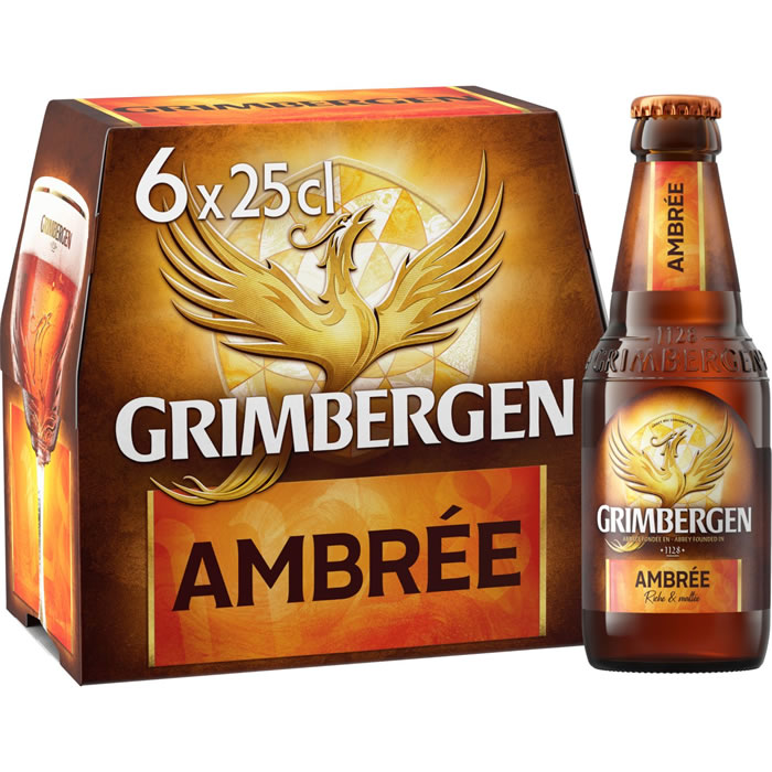 GRIMBERGEN – Bière ambrée Belge 6 x 25 cl