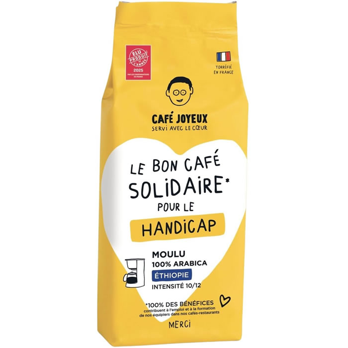 CAFE JOYEUX N°10 – Café moulu pur arabica Ethiopie 250g
