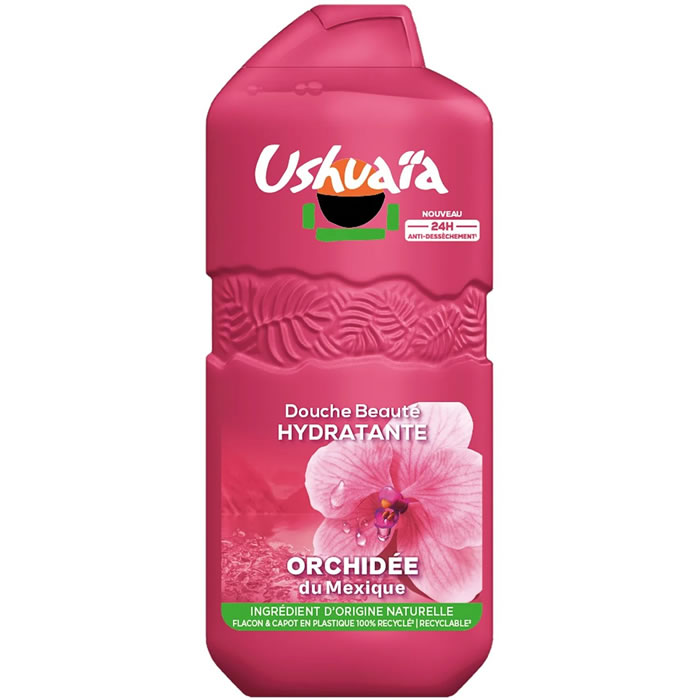 USHUAIA Hydratant – Gel douche à l’orchidée du Mexique 490 ml