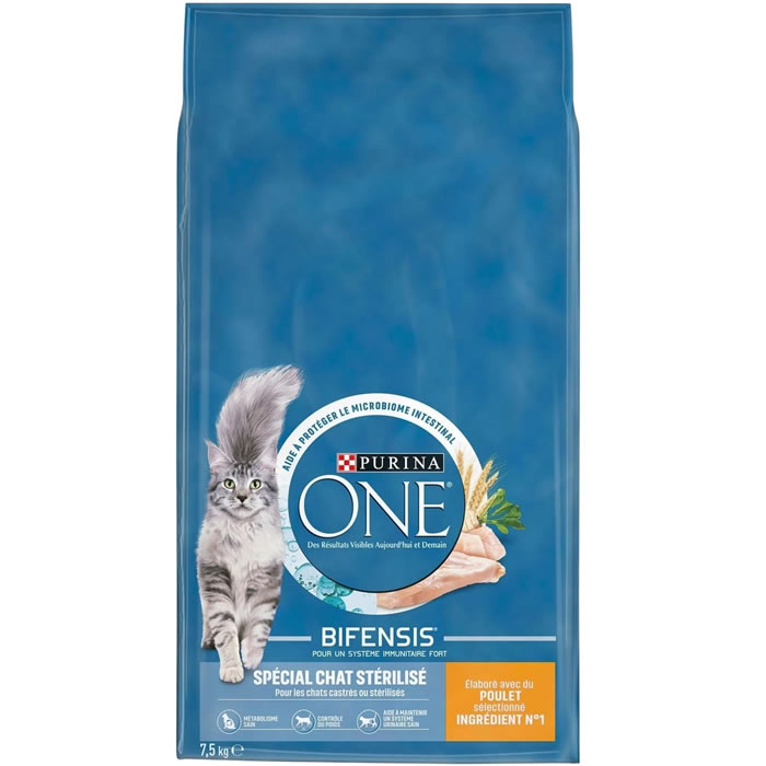 PURINA One Croquettes pour chat stérilisé au poulet