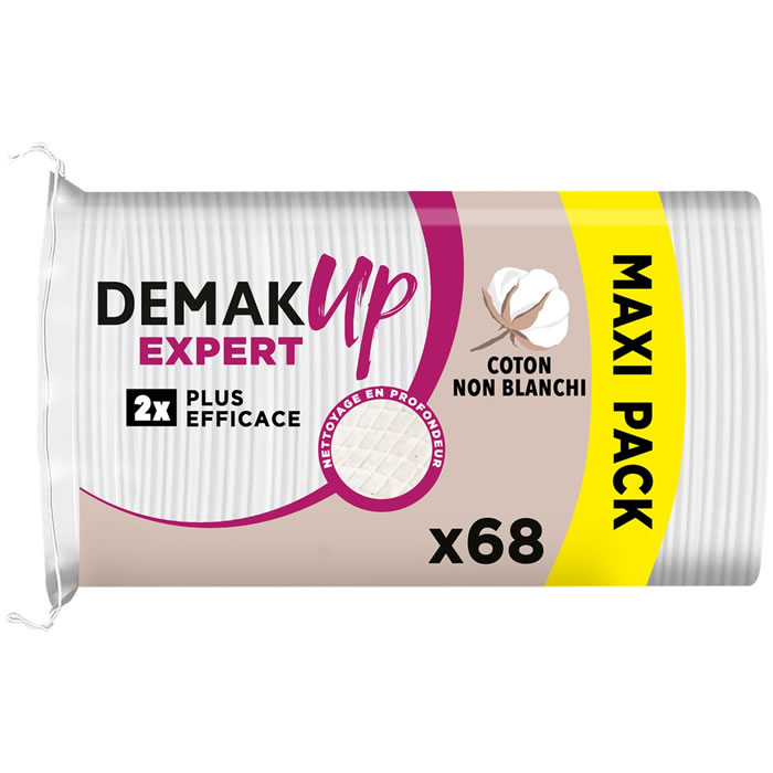 DEMAK’UP Expert Cotons ovales à démaquiller – 68 cotons