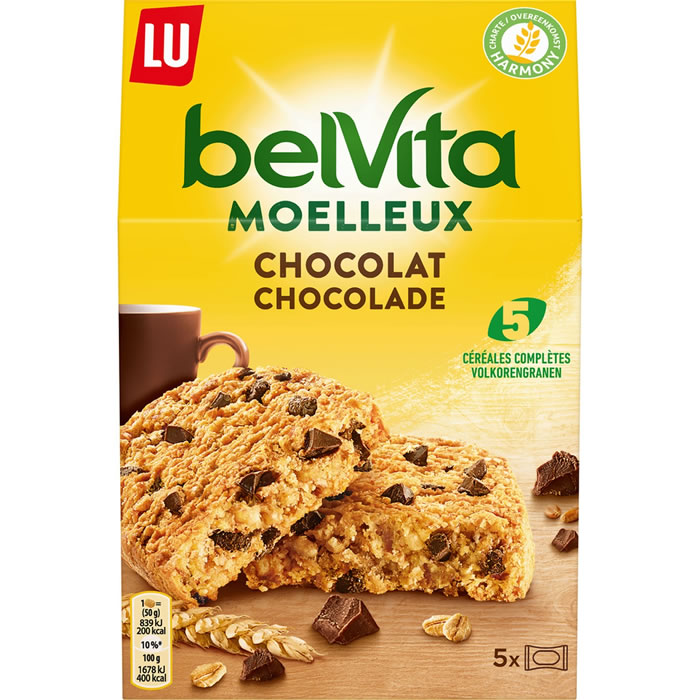 BELVITA – Biscuits moelleux aux pépites de chocolat 250g