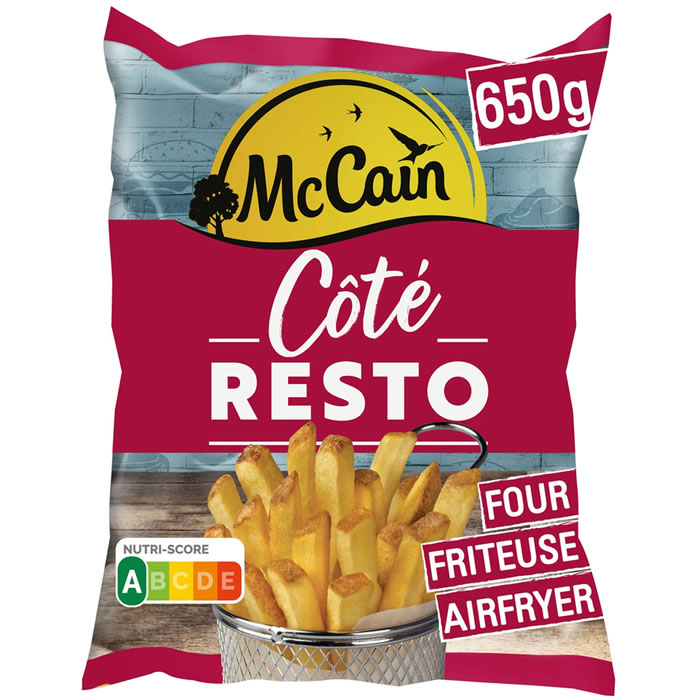 MC CAIN Côté Resto – Frites classiques avec peau 650g