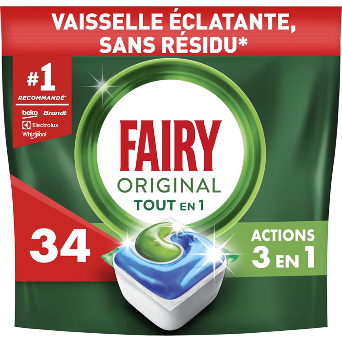 FAIRY Original Tablettes lave-vaisselle tout en 1 35 tablettes