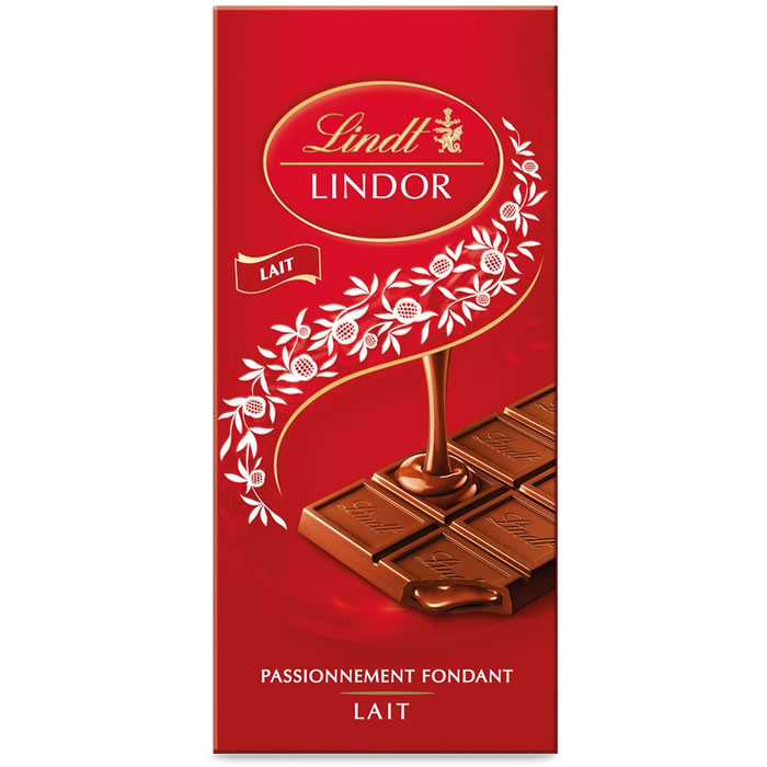 LINDT Lindor – Tablette de chocolat au lait 150g