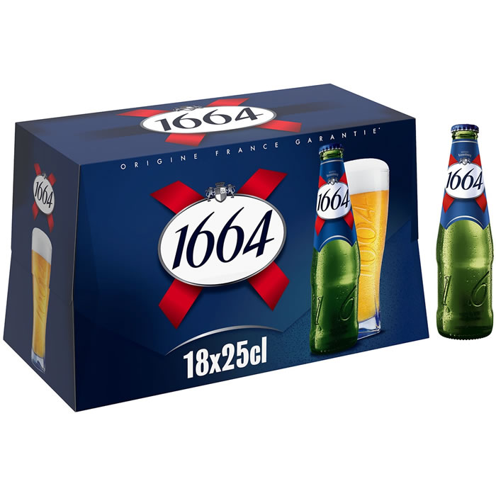 1664 – Bière blonde 18 x 25 cl