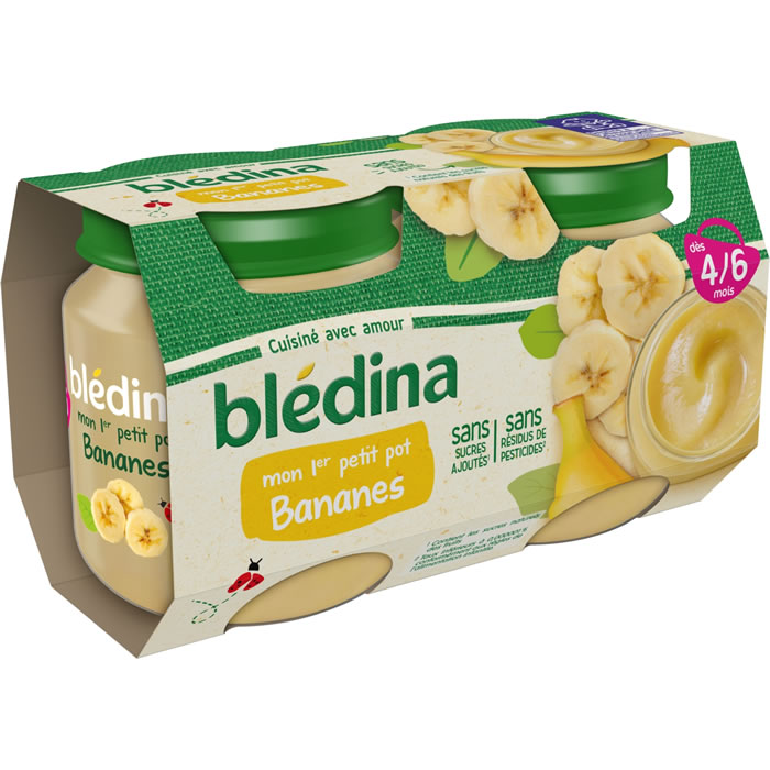 BLEDINA Mon 1er Petit Pot – Banane 2 x 130 g