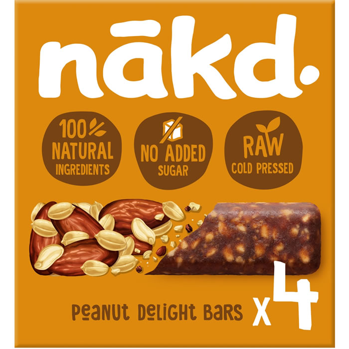 NAKD – Barres de fruits secs et cacahuètes 4 x 35 g