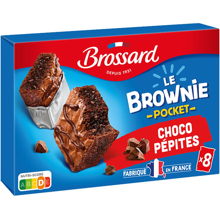 BROSSARD Pocket Brownies aux pépites de chocolat au lait