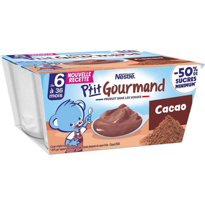 NESTLE P’tit gourmand – Dessert au cacao 400 g
