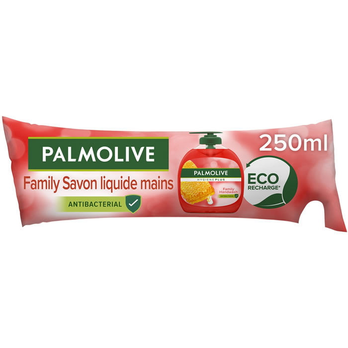 PALMOLIVE – Recharge gel lavant mains liquide antibactérien naturel 250 ml