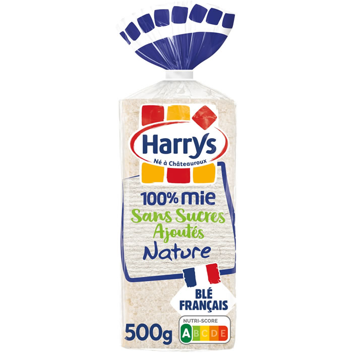 Harrys – Pain de mie nature sans croûtes 500g