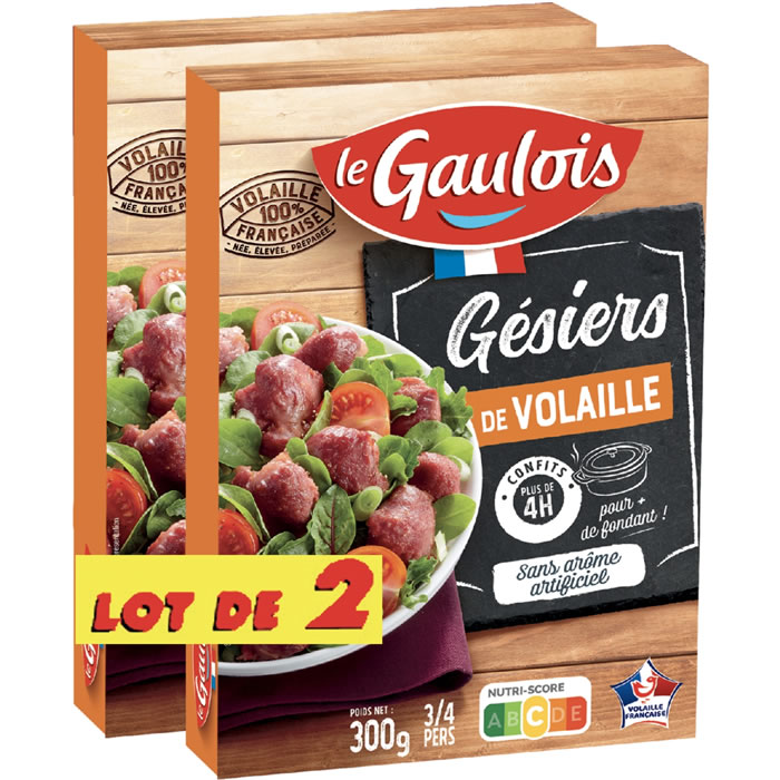 LE GAULOIS – Gésiers de volaille 2 x 300 g