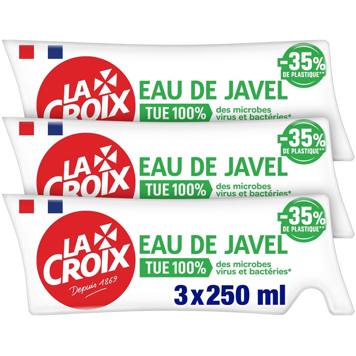 LA CROIX Eau de javel concentrée éco recharge 3 x 250 ml