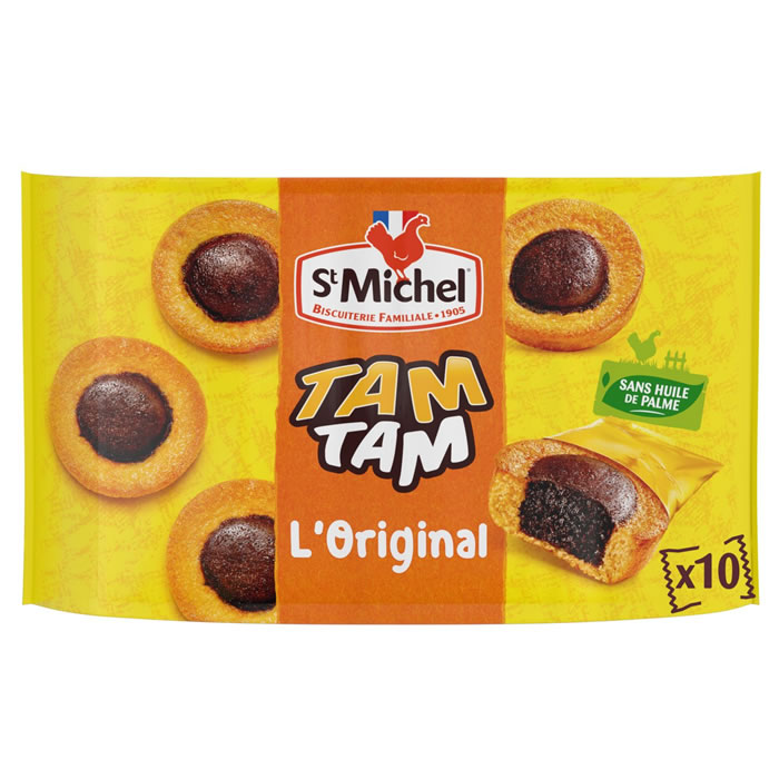 ST MICHEL Tam Tam – Gâteaux moelleux fourrés au chocolat noir 275g