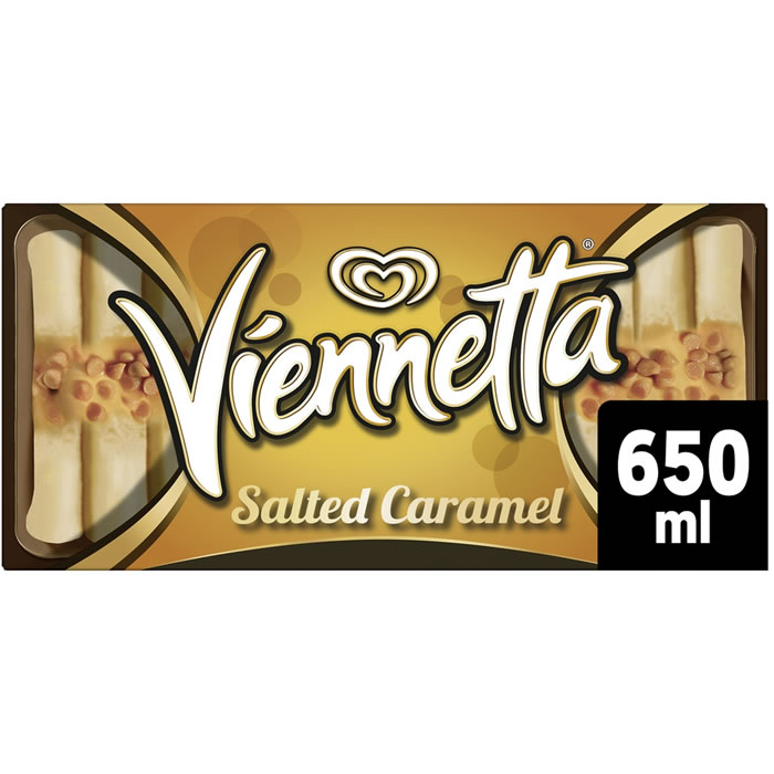 VIENNETTA – Bûche glacée au caramel beurre salé (320g)