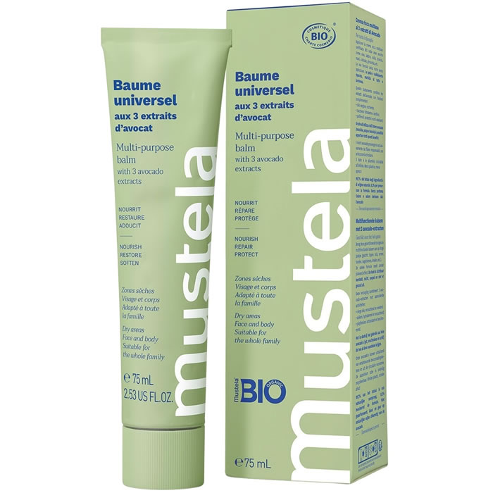 MUSTELA Baume universel aux trois extraits d’avocat certifié bio 75 ml