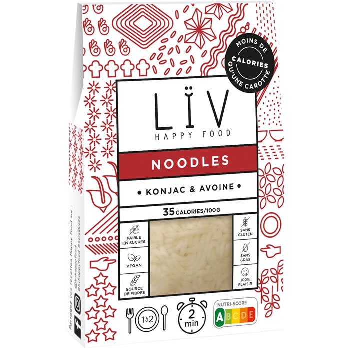 LÏV HAPPY FOOD Nouilles de konjac et avoine 200g