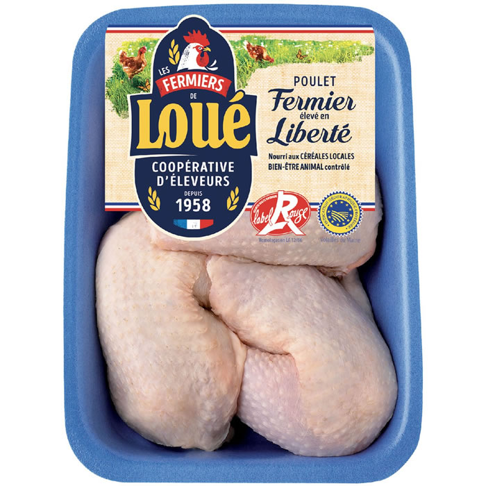 LOUE – Cuisses de poulet fermier Label Rouge IGP (900 g)