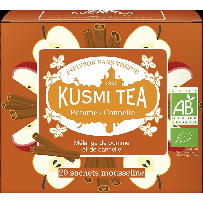 KUSMI TEA – Infusion pomme cannelle bio (36g)