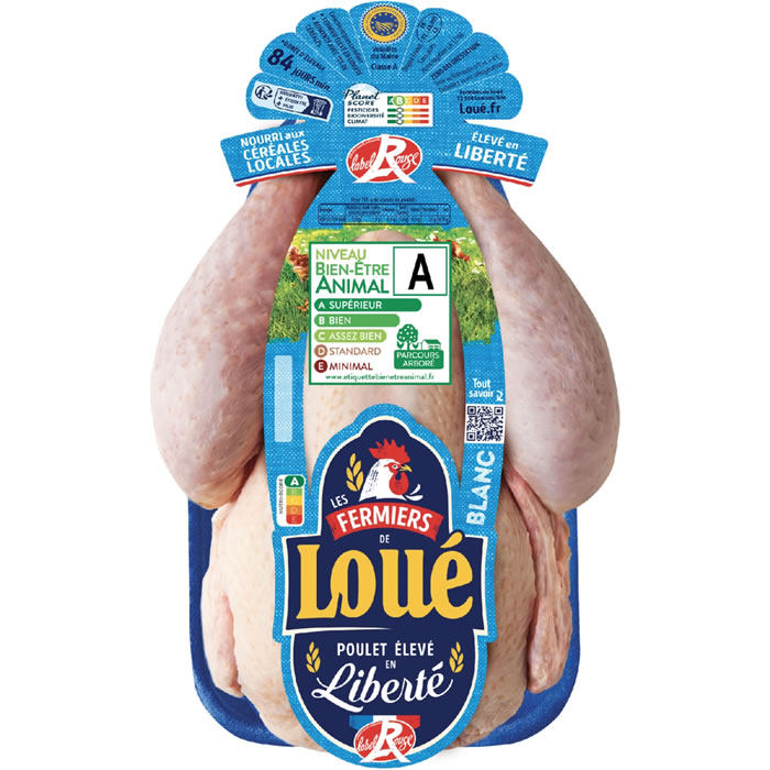LOUE Poulet fermier entier blanc label rouge IGP