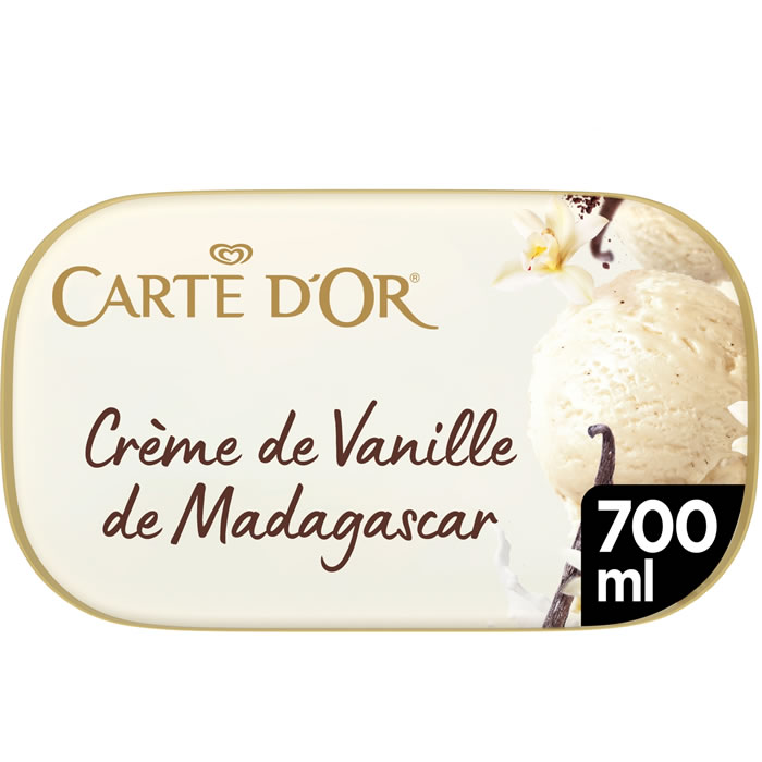 CARTE D’OR – Crème glacée à la crème de vanille de Madagascar