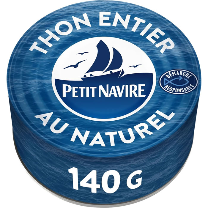 PETIT NAVIRE – Thon entier au naturel 140g