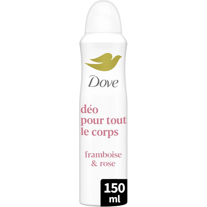 DOVE – Déodorant spray corps protection 72h framboise et rose 150 ml