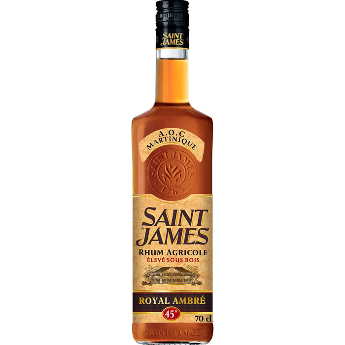 SAINT JAMES – Rhum ambré agricole 70cl