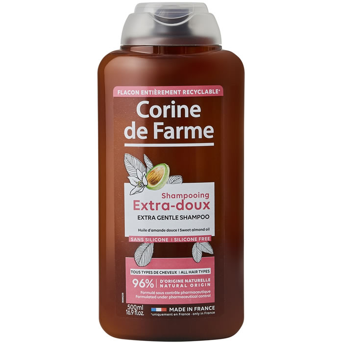 CORINE DE FARME – Shampoing extra-doux à l’huile d’amande douce 500 ml