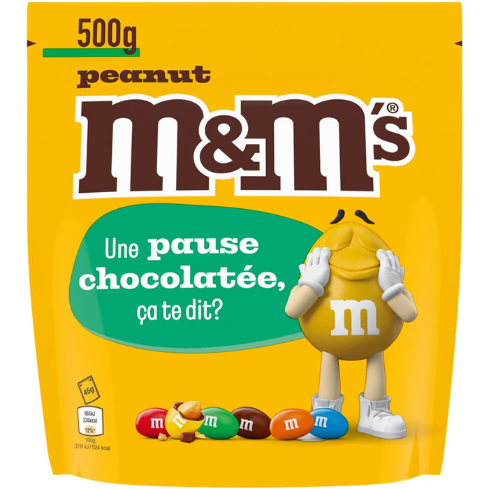 M&M’S Peanut – Cacahuètes enrobées de chocolat 500g