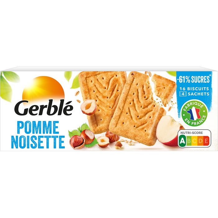 GERBLE – Biscuits à la pomme et noisette 230g