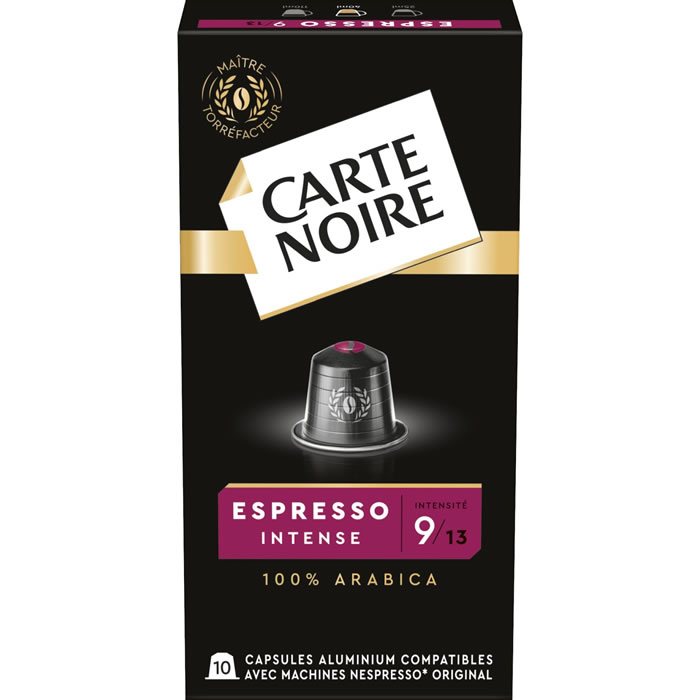 CARTE NOIRE – Capsules de café espresso intense N°9 (10 capsules)