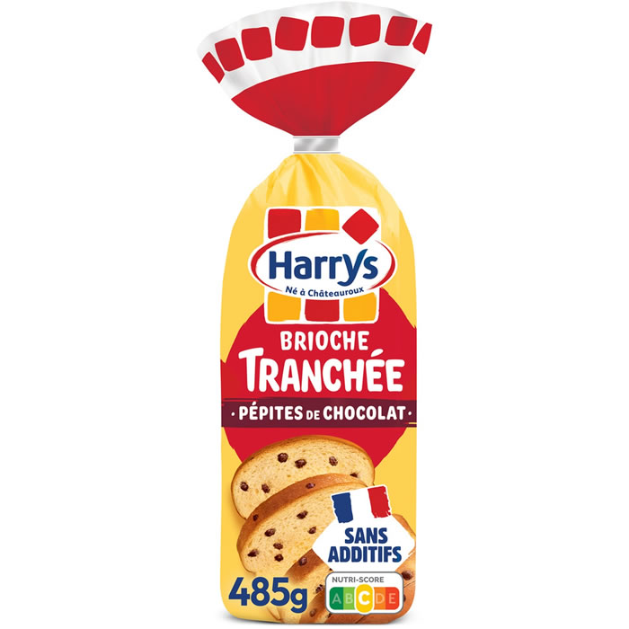 HARRYS – Brioche tranchée aux pépites de chocolat 485 g