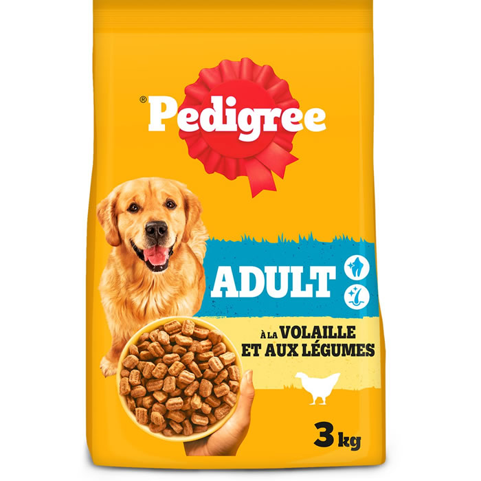PEDIGREE ADULT – Croquettes à la volaille et aux légumes (3 kg)