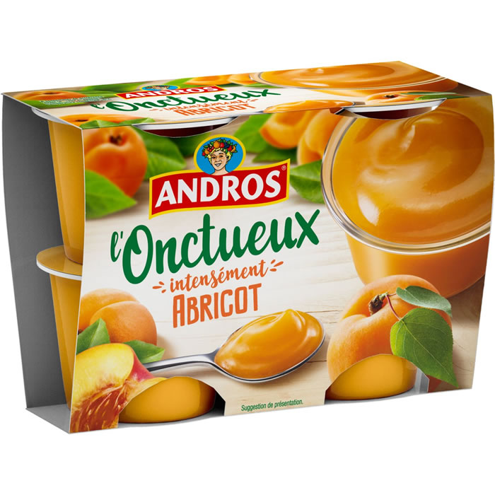 ANDROS – Dessert d’abricot 4 x 97g