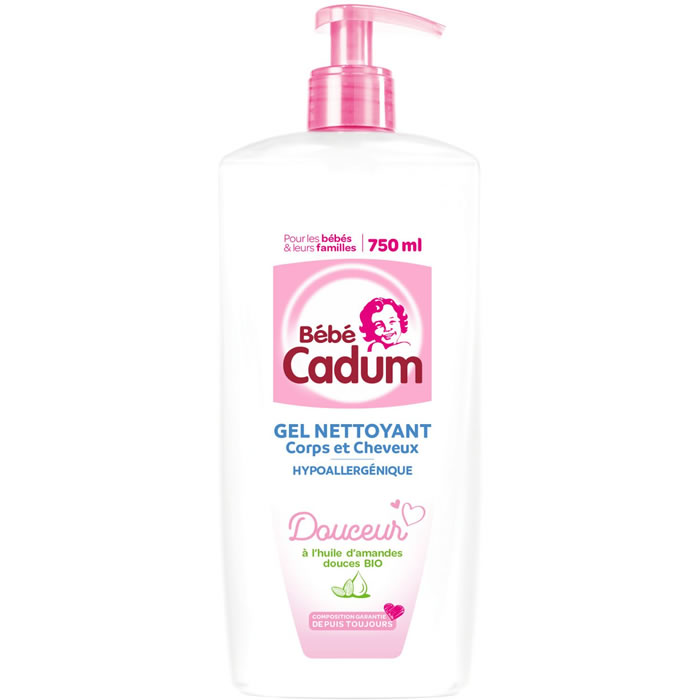 BEBE CADUM – Gel douche et shampoing 2en1 doux 750 ml