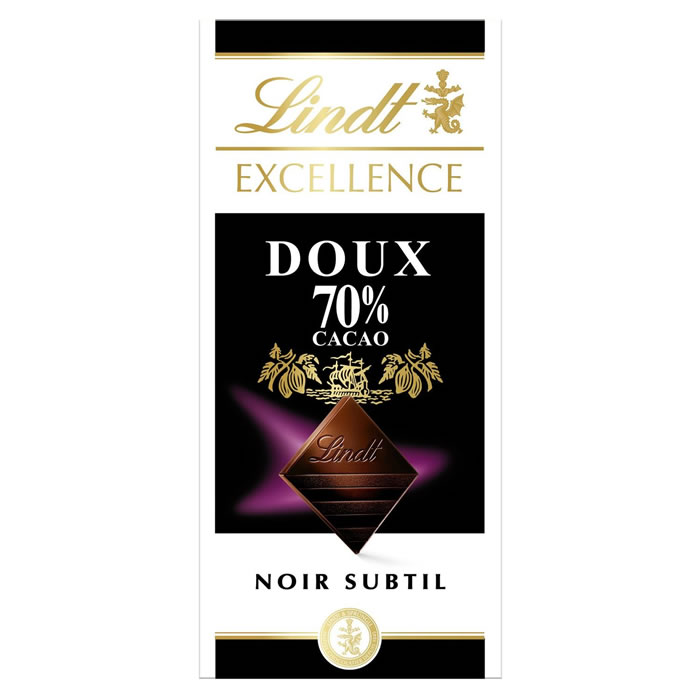 LINDT Excellence – Chocolat noir extra fin traditionnel 100 g