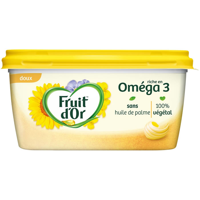 FRUIT D’OR Oméga 3 – Margarine doux (Grand Format)